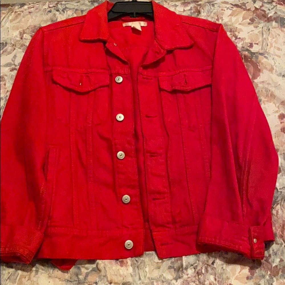 Red Denim Jacket